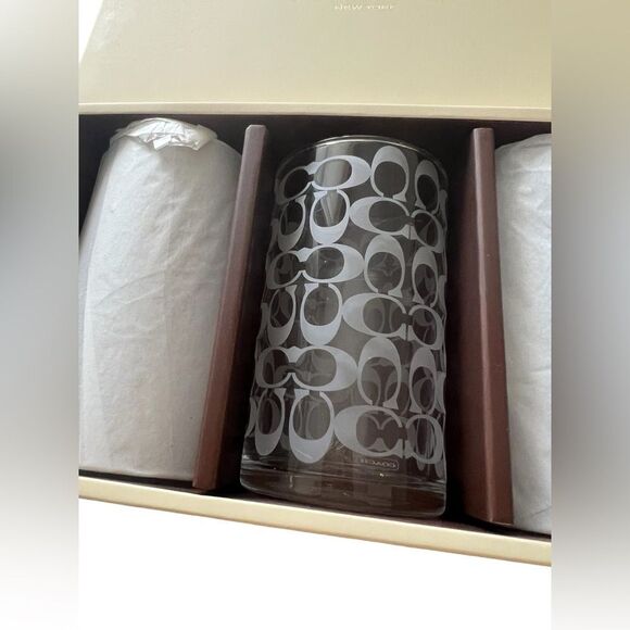 Coach Signature Glasses Set of 3 - Picture 2 of 6